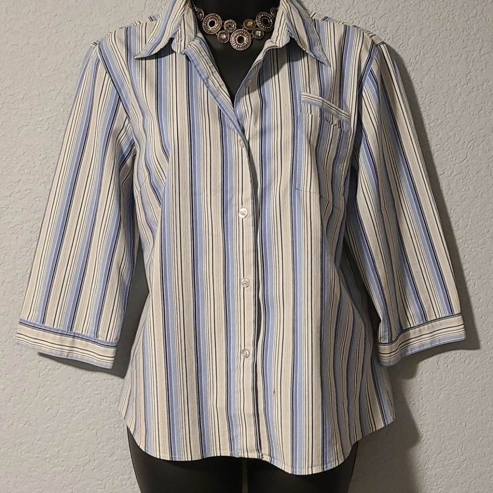 Women's button down blouse top sz PL